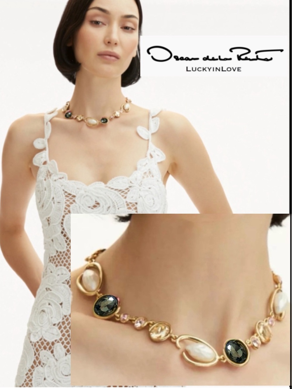 Oscar de la Renta • Faux Baroque Pearl Necklace